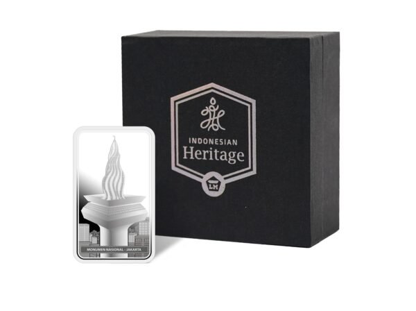 p2 Perak Indonesian Heritage Monas - 1 Toz / 31.103 gram