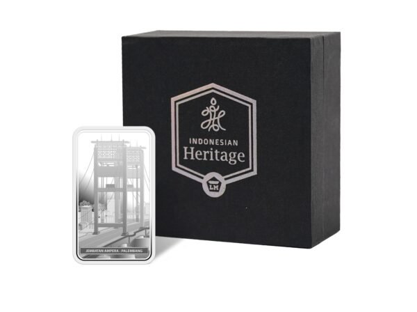 p6 Perak Indonesian Heritage Jembatan Ampera - 1 Toz / 31.103 gram